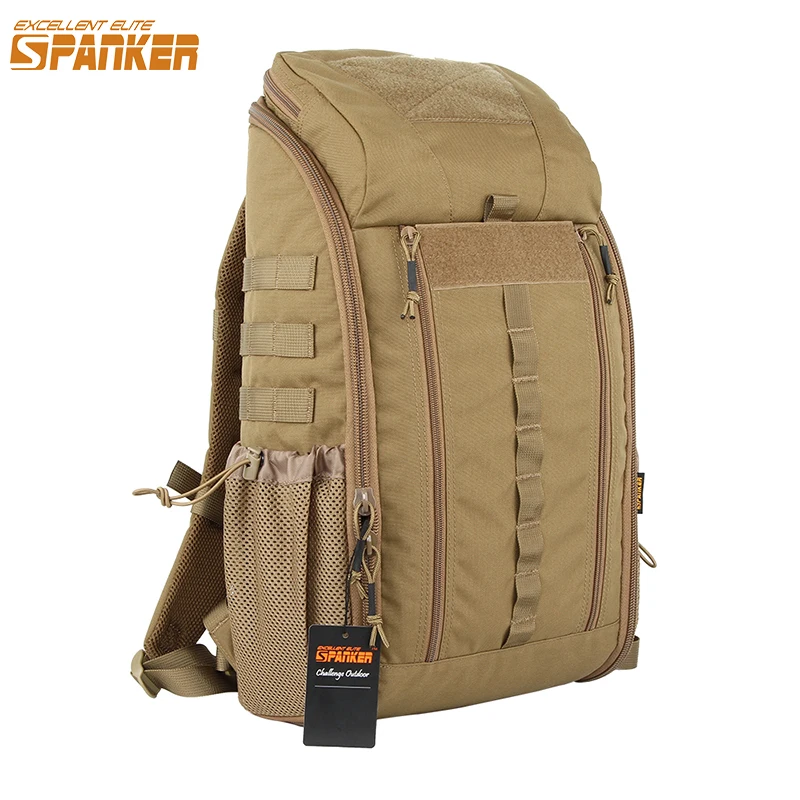 EXCELLENT ELITE SPANKER Outdoor MOLLE Men's Camo Backpacks Two-Way Zipper Nylon Backpack Hunting Waterproof First aid Backpack