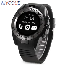 Reloj inteligente NIYOQUE SW007 para hombre, compatible con Android IOS tarjeta TF 2G