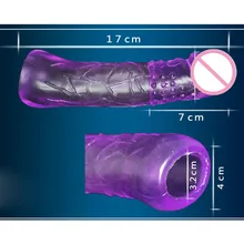Sex Products For Men Penis Extension Delay Reusable Penis Sleeve Cock Ring Sleeves Penis Extender Condoms