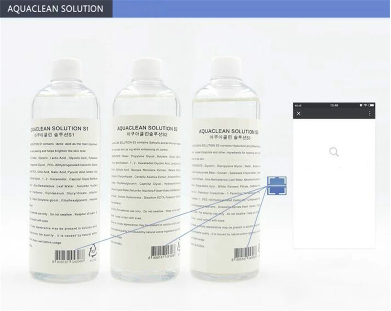 Aqua Clean Solution Aqua Peel Concentrated Solution 400ml Per Bottle Facial Serum Hydra Facial Serum For 1