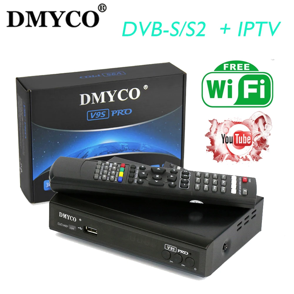 V9S PRO цифра спутниковый телевизионный ресивер DVB S2 1080 P Full HD ТВ приемник Поддержка