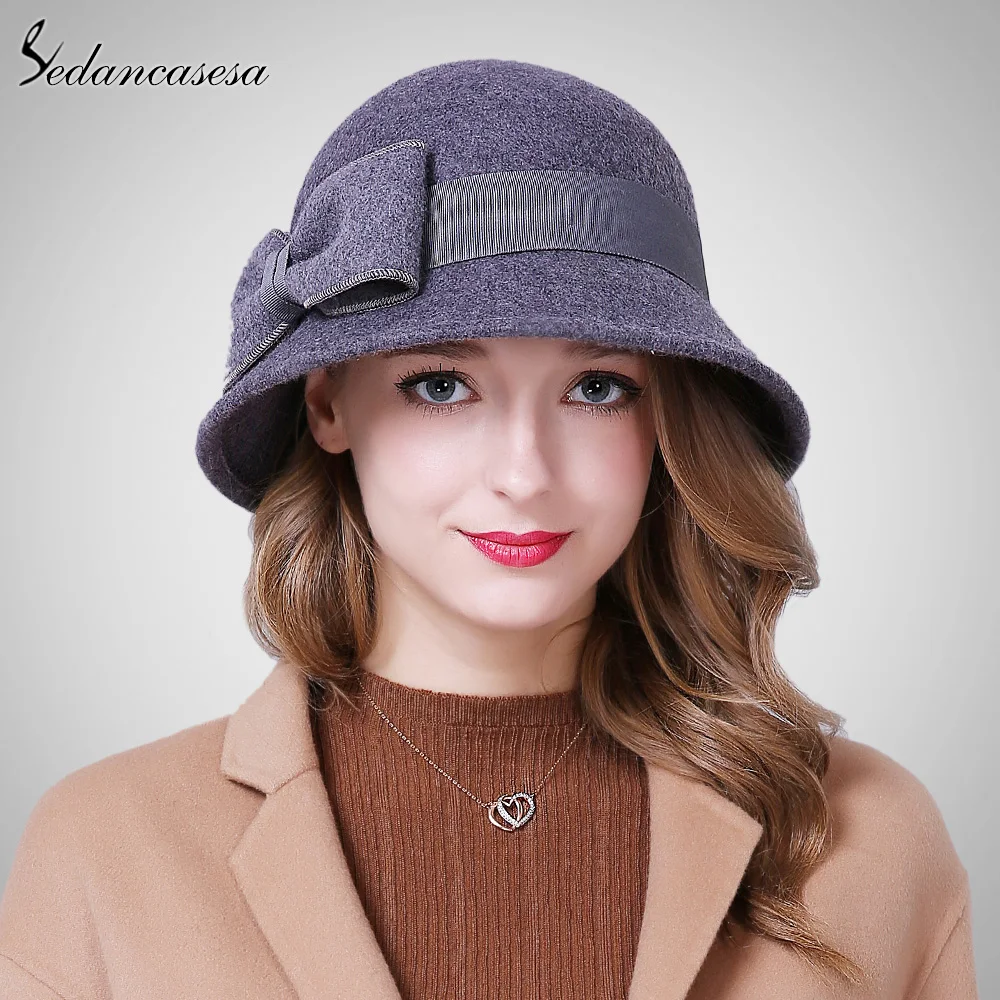 Classic cloche hats for women Australia wool felt hat elegant handmade