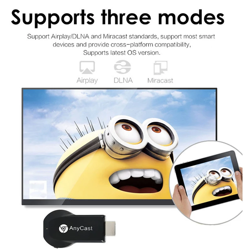 HFLY anycast M2 plus tv stick android wifi адаптер hdmi ключ Поддержка DLNA Airplay dlna mirascreen 1080P|SmartTV-стики и