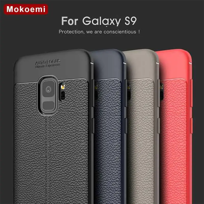 

Mokoemi Lichee Pattern Shock Proof Soft 5.8"For Samsung Galaxy S9 Case For Samsung Galaxy S9 Plus Cell Phone Case Cover