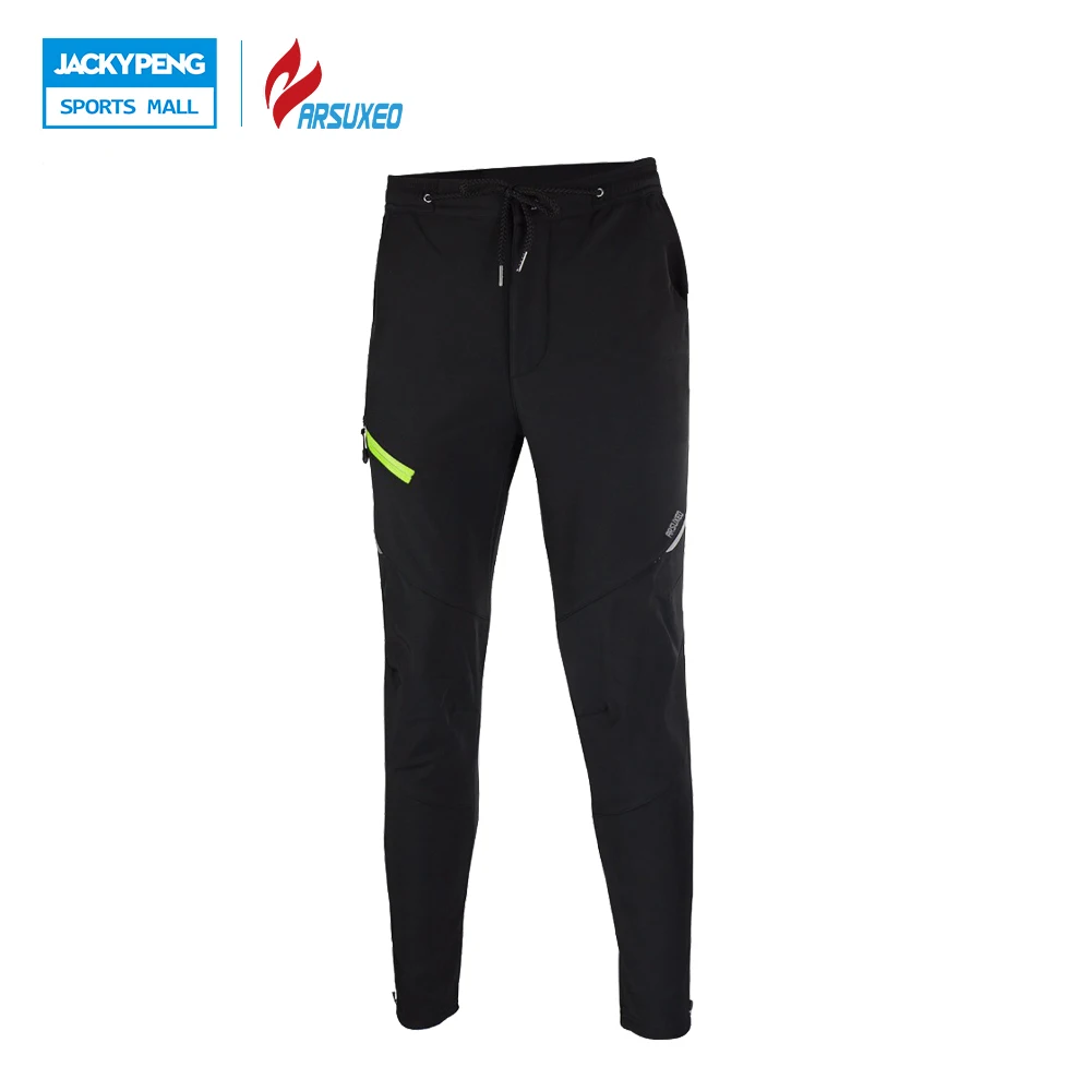 2017 Inverno ARSUXEO Aquecer Calças de Ciclismo À Prova de Vento Calças Ciclismo de Longa Calças Pantalones Ciclismo MTB Da Bicicleta Da Bicicleta À Prova D' Água