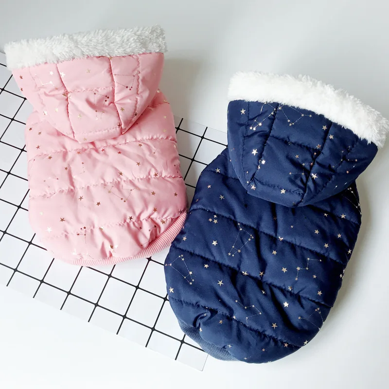 

Dog Jacket Coat Autumn Winter Dog's Clothes Outfits Hooded Warm Pet Clothing Chihuahua Poodle Bichon Dog Apparel ropa para perro