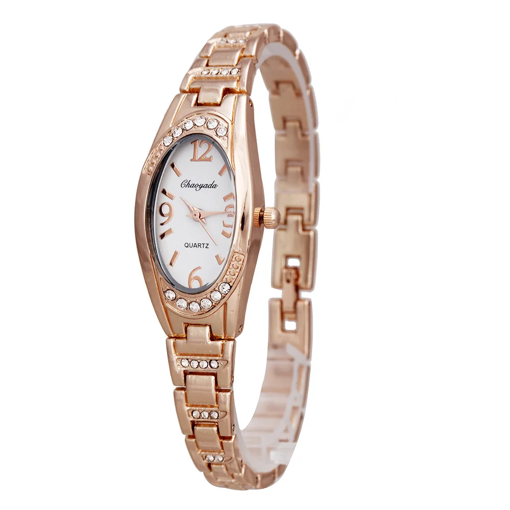Fashion elegant wrist watch Women's girl exquisite Metal Alloy band