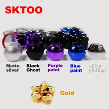 SKTOO (20pcs)For Peugeot 207 301 307 308 408 508 3008 Citroen C4l C5 C2 Wheel Rim Cover Tyre Screw Cap,color Paint