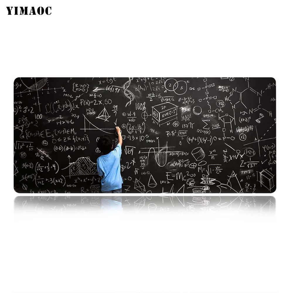 YIMAOC мальчик Подарочный коврик Геометрическая формула коврик для мыши 40x90 см компьютерный коврик для мыши Противоскользящий натуральный резиновый игровой коврик для мыши - Цвет: MP5 40x90cm