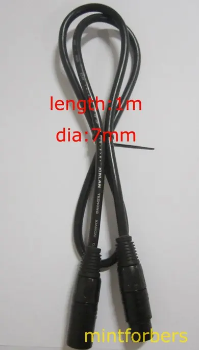 

(20PCS) 1 Meter 3 Pin DMX Cable with XLR Connector 3PIN-3PIN O.D. 7.0mm High Quality