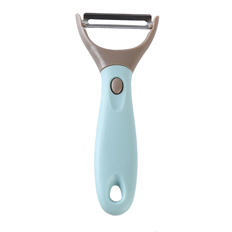 Light blue peeler Бытовые кухонные многофункциональные терки для фруктов и овощей, пластиковая терка для овощей, Овощечистка для фруктов, картофеля, кухонные принадлежности - Цвет: Light blue peeler