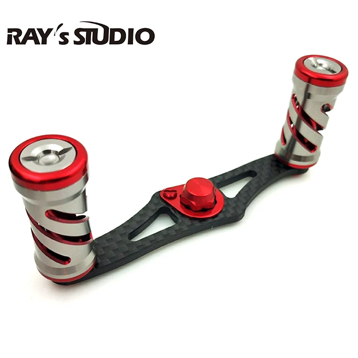 

DIY fishing reel crank(carbon fiber)+knobs free shipping