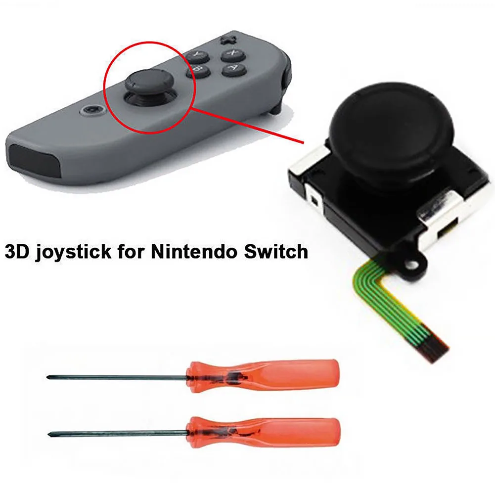 

Controller Switch 3D Replacement Analog Joy-con Stick Rocker Thumb Repair Joystick For