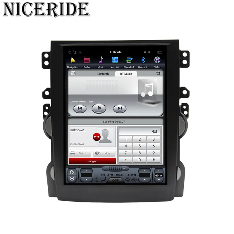 Clearance Android 7.1 10.4" Tesla Vertical Touch Screen Gps Multimedia for Chevrolet Malibu 2010-2014 Video Radio Player In Dash Navigaton 2