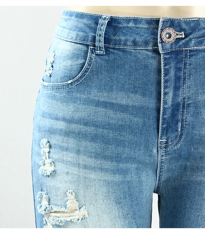 2074 Youaxon женские брендовые Новые Модные Винтажные Стрейчевые рваные обтягивающие джинсовые штаны со средней талией, джинсы для женщин