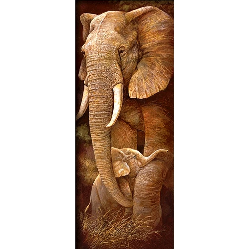 Diamond Painting 5D Full Drill Magnetic Elephant Cross Craft Home Decor Picture