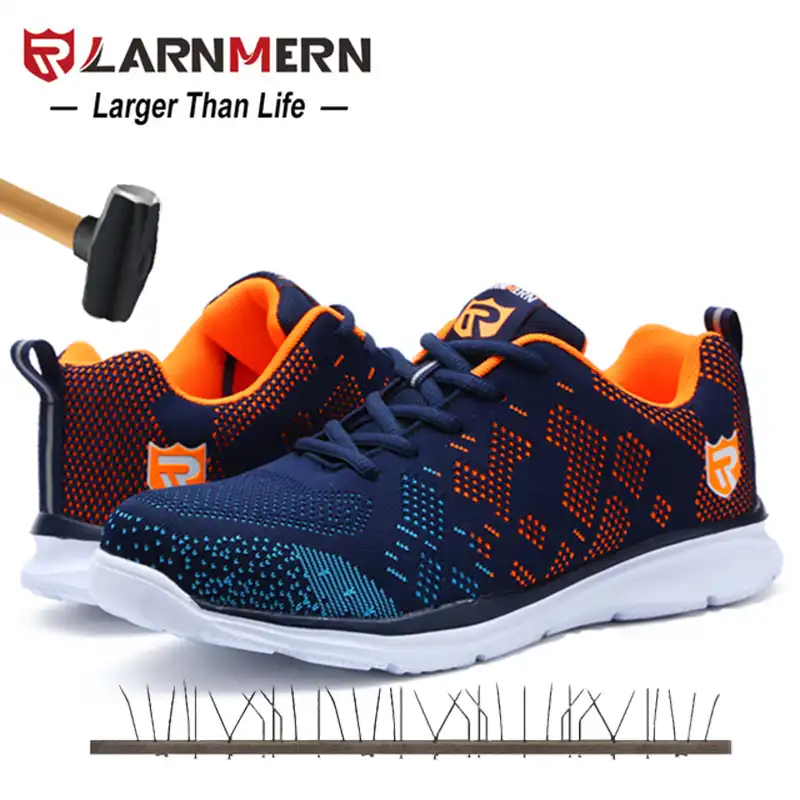 larnmern mens safety trainers