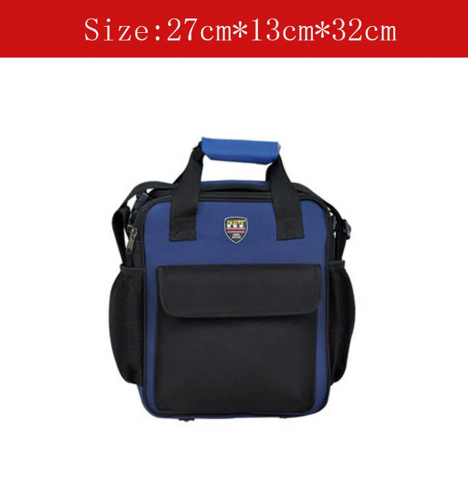 

Small size Multifunctional Tool Bag hardware tool bag With Shoulder Strap Blue