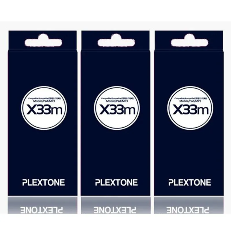 Новые PLEXTONE X33M наушники-вкладыши С микрофоном Популярный бренд Super Bass Проводной Портативный гарнитура для мобильного телефона iPad MP3 MP4