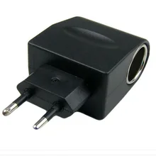 EU Plug 100-240V AC to DC Car Cigarette Lighter Socket Plug Power Adapter Converter Car Charger Adapters Electronics Accessories