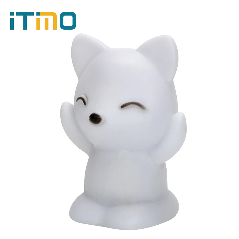 

ITimo Home Lighting Fox Shaped Atmosphere Lamp LED Night Light Bedroom Decoration 7 Colors Changing Great Gift For Children