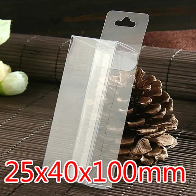2.5*4*10cm Lure Box Pvc Artificial Bait Boxes Transparent Plastic Folding Box For Fishing 50 Pcs