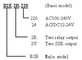 Sestos 110-220 V цифровой два таймера реле времени задержки реле черный B2E-2R-220