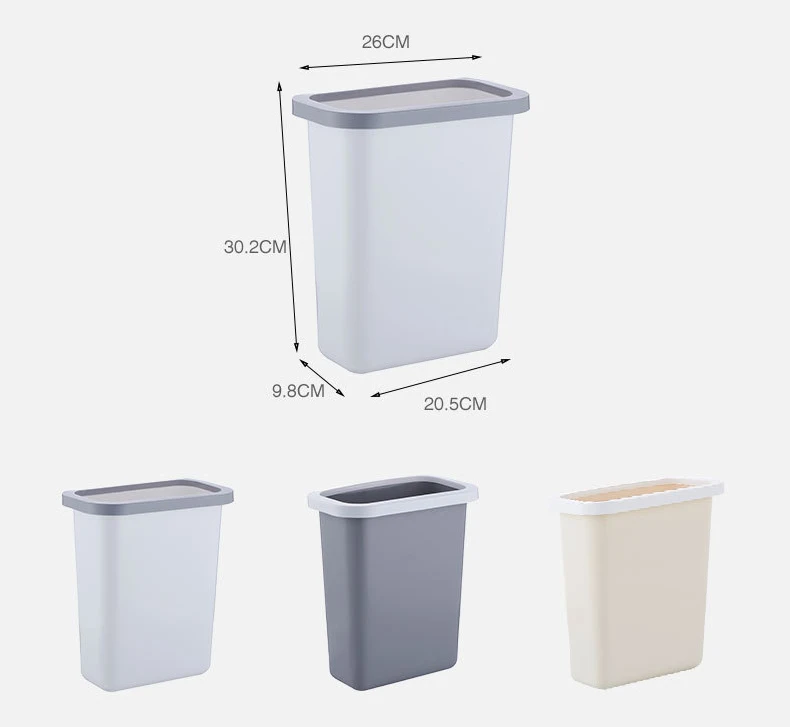 Креативные кухонные подвесные мусорные баки для двери шкафа подвесные пластиковые контейнеры для мусора ванная комната мусорное ведро давление кольцо бумажная корзина