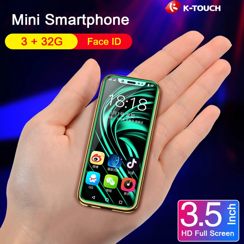 4G смартфон супер мини телефон K TOUCH I9 Android 8 1 3 ГБ 32 2000 мАч металлический каркас Лицо