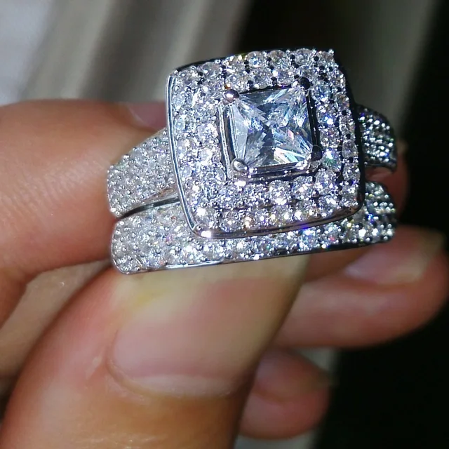 victoria wieck nice jewelry 134pcs shining aaa cz zirconia 14kt white gold filled wedding ring set - Nice Wedding Rings victoria wieck nice jewelry 134pcs shining aaa cz zirconia 14kt white gold filled wedding ring set - Nice Wedding Rings