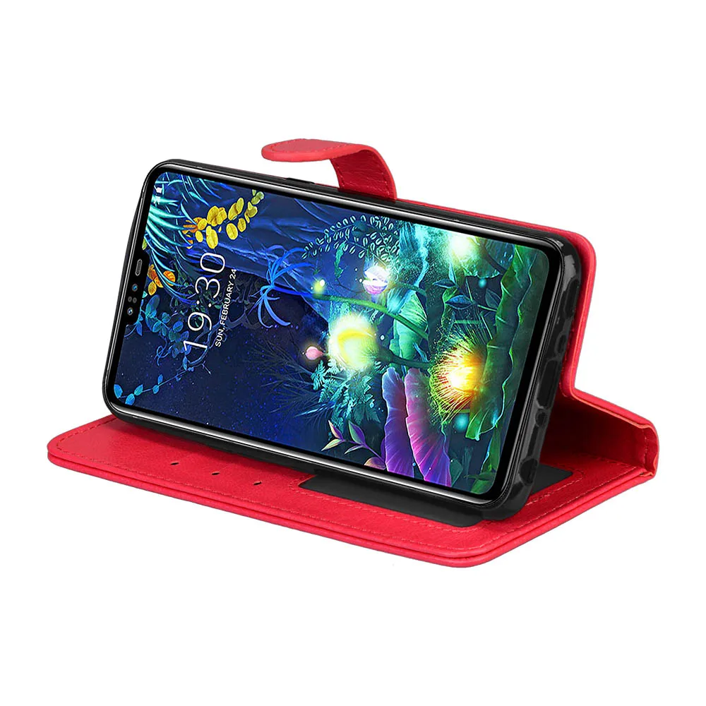 50 шт./лот Crazy horse 3 карта+ фоторамка оболочка мобильный чехол для LG G7 G8 K40 Stylo 4 5 V40 V50 чехол кожаный чехол