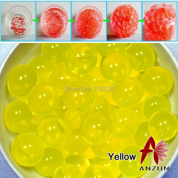 Buy 1200pcs Pack Water Crystals Bio Gel Balls Expanding Beads Wedding