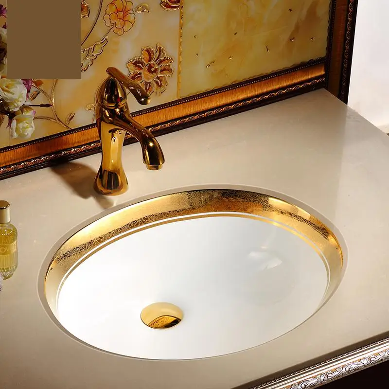 

Undercounter Washbasin Ceramic Embedded Bathroom sinks Bathroom Wash Basin Ceramic