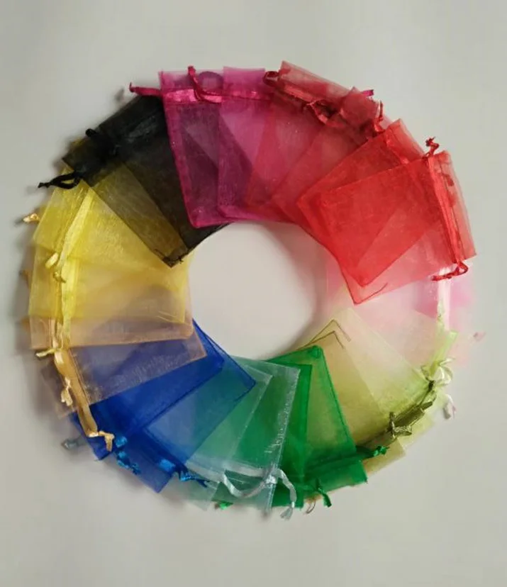 

100pcs/lot Organza bag 7x9 cm ,Wedding Pouches Jewelry Packaging bags ,Party Candy Gift Bag, Birthday Wedding Party Gift Bags