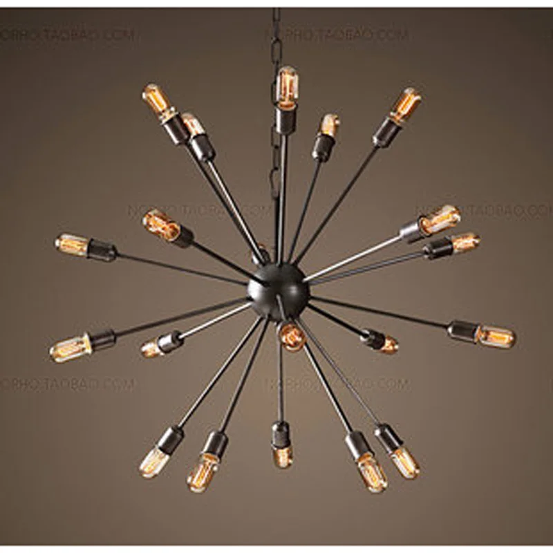 

Nordic retro fireworks chandelier industrial chandelier living room dining room clothing shop window decoration LU1027
