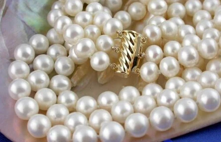 

song voge gem nanJ0597 round white freshwater pearl necklace