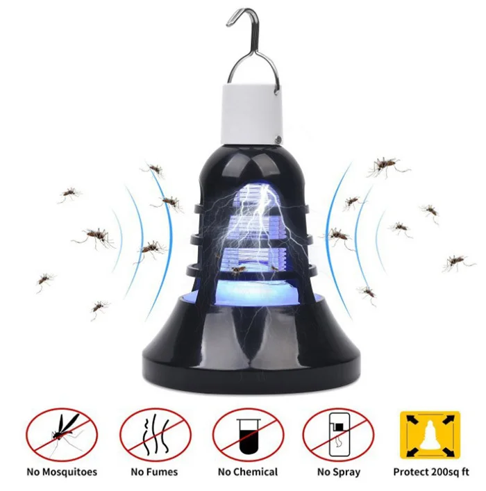 E26/E27/USB инсектицидная лампа УФ светодиодный поражения электрическим током комары мухи Жук Насекомое ловушка уничтожитель комаров Zapper светодиодный ночник лампа