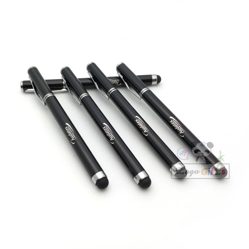 

Personalized Phone stylus ballpoint pens touch pin for smart phones FREE LOGO Name text on the pen body 60pcs a lot