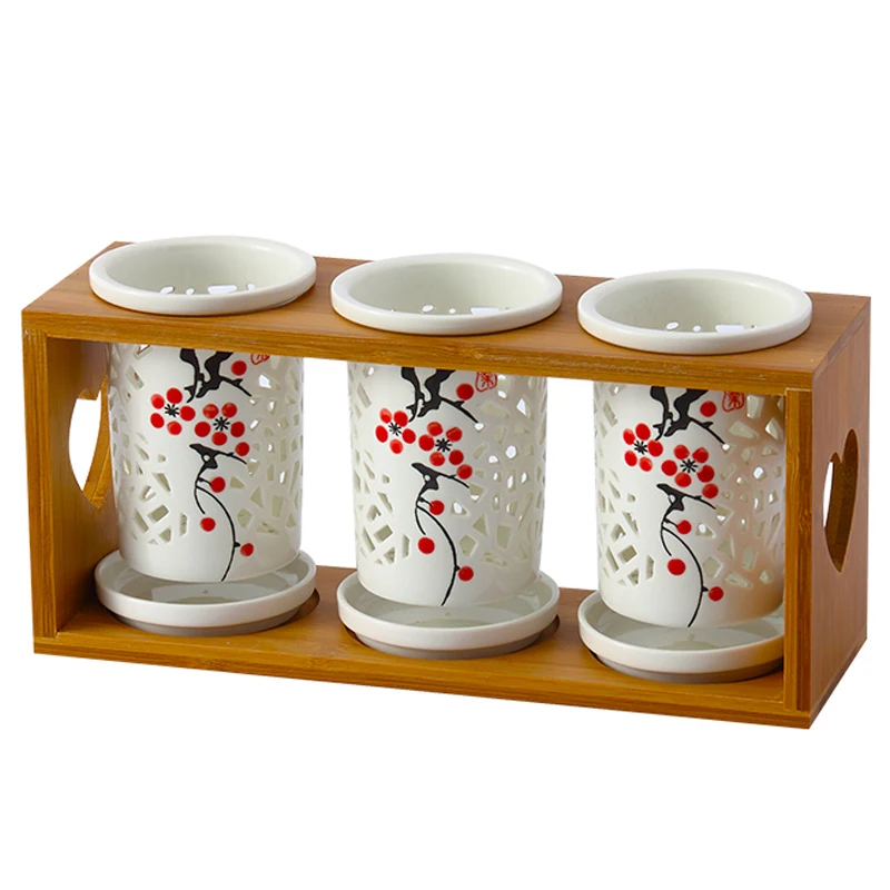 

Kitchen Utensils Ceramic Chopsticks Storage Rack Storage Porous Drainage Stent Spoon Tableware Storage Box Accessories