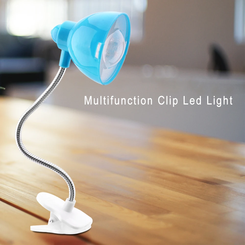 

BORUiT Clip-on LED Reading Book Light Portable Flexible Music Stand Lamp Eye Protection Mini Desk Light for Bedside Night Lights