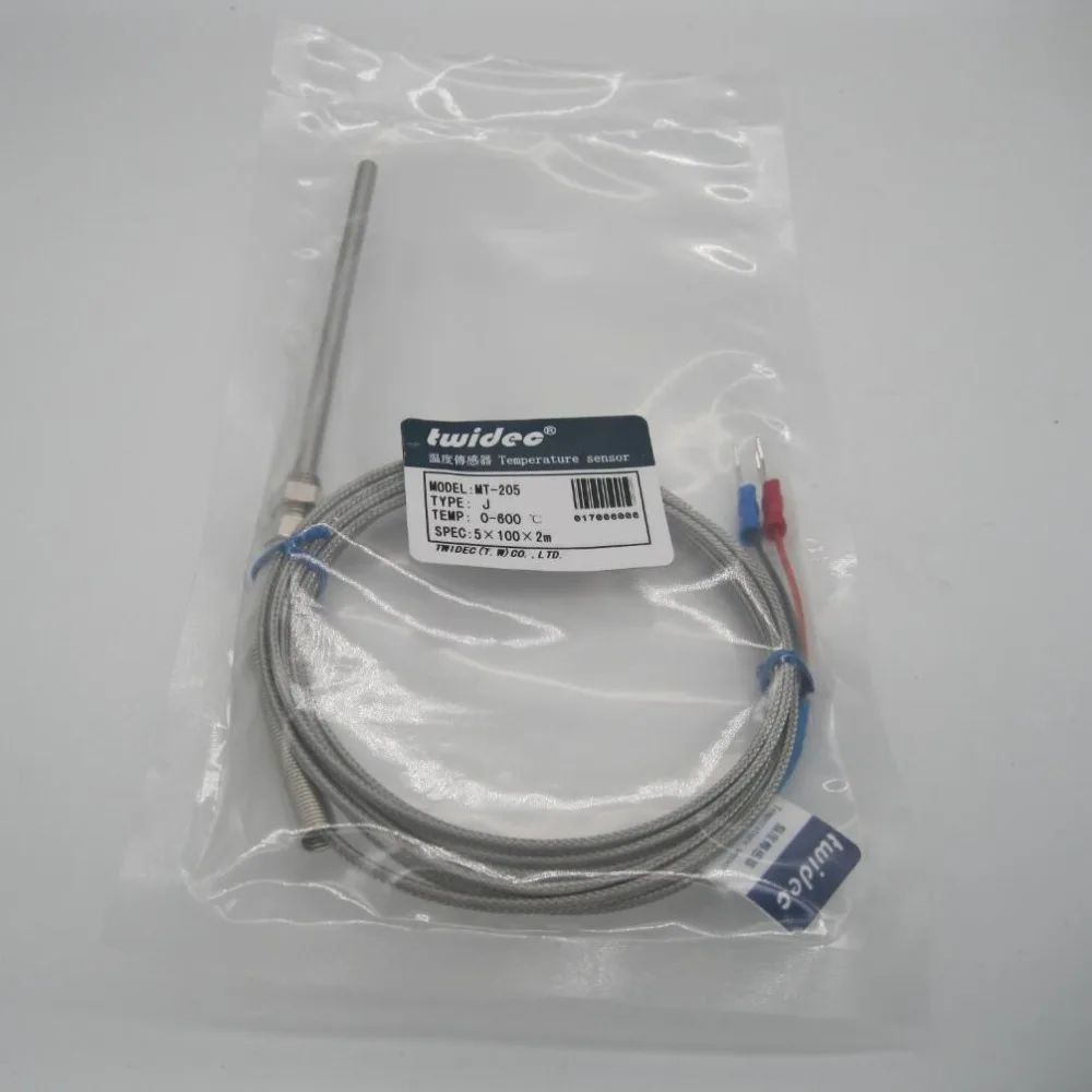 

High-quality Generic New 2 Meter High Temperature Sensors 0~800 C Thermocouple J Type Probe Sensors Stainless Steel 5x100x1m