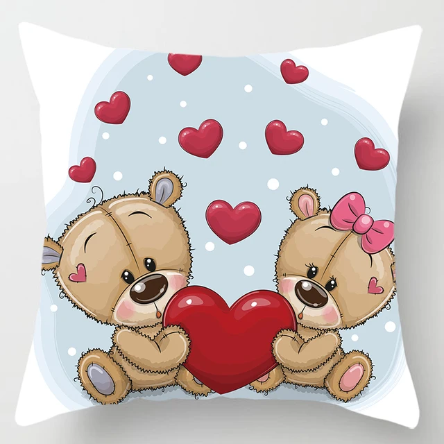 Hot sale cute animal cartoon pillow cases square Pillow case cute