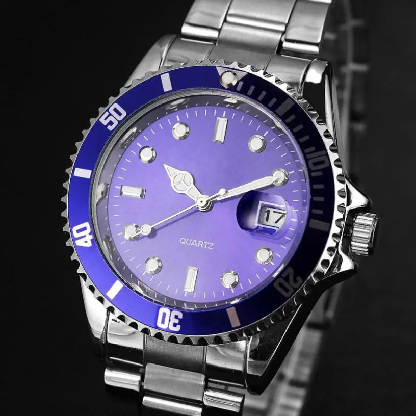 Geneva мужские часы для мальчиков Модные Военные часы из нержавеющей стали с датой спортивные Кварцевые аналоговые наручные часы Montre Relogio Masculino 40