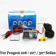 Камера Заднего вида Для Peugeot 206 207 307 Седан 2006 ~ Настоящее/RCA AUX Проводной Или Беспроводной/CCD Ночного Видения HD Парковка камера