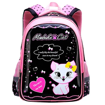 

2019 New Fashion Children Backpack School Bags For Girls Princess Cat Design Student School Backpack Kids Bag Mochila Escolar