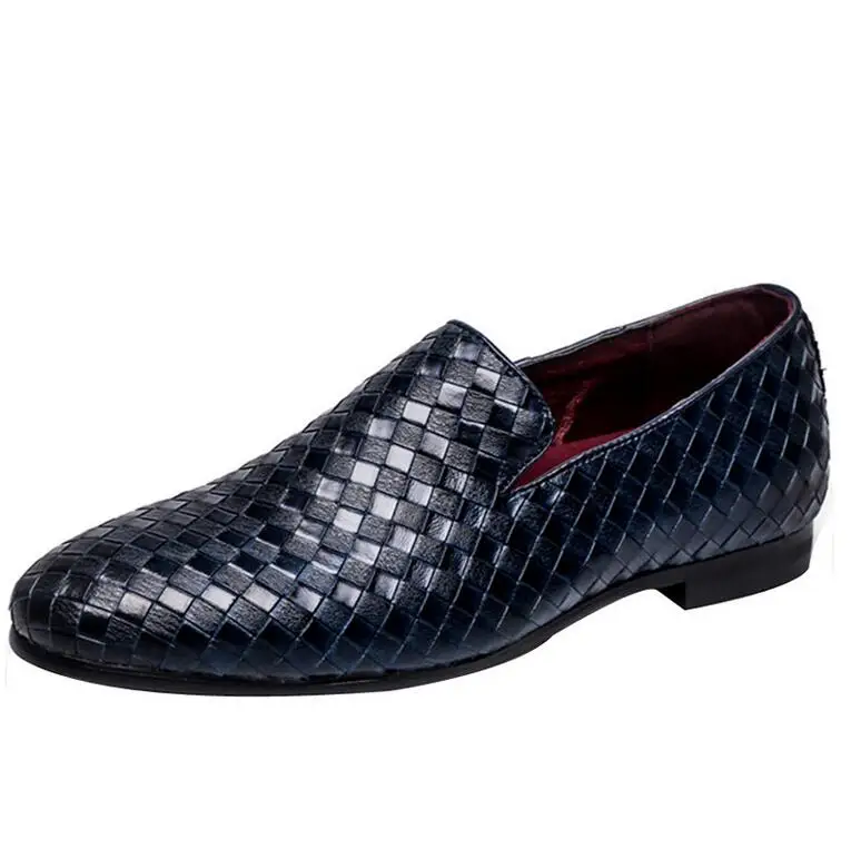 

2018 Men Shoes luxury Brand Braid Leather Casual Driving Oxfords Shoes Men Loafers Moccasins Italian Shoes for Men Flats