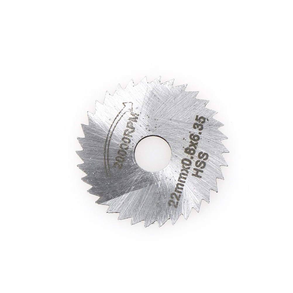 6 шт./компл. небольшой круглый заостренный лезвие Набор режущий диск роторная дрель инструмент Аксессуары для дерева алюминий резка