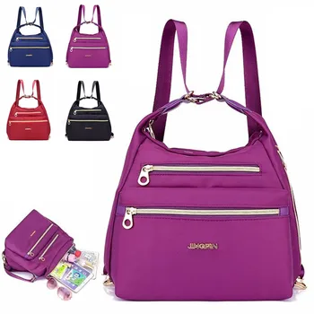 

2019 Outdoor Polyester material Waterproof Women's small backpack Multi-function Oblique cross bag for female Climbing Backpack