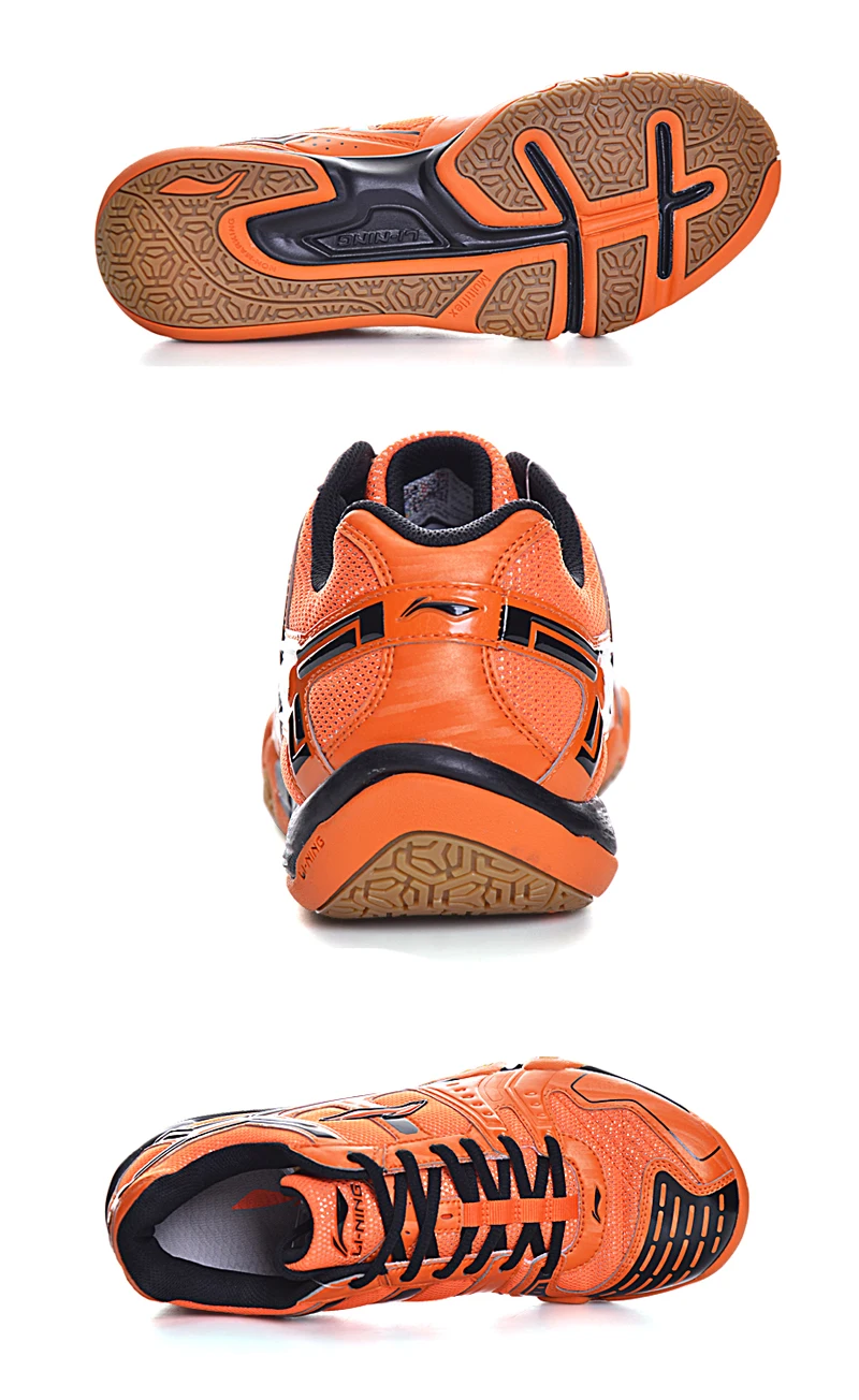 Li-Ning/мужской светильник Сага, повседневная обувь для бадминтона, тренировочная дышащая Нескользящая спортивная обувь с подкладом, светильник AYTM085 XYY061