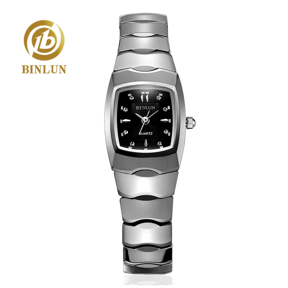 

BINLUN Elegant Quartz Women's Watch Silver Tungsten Steel Scratchproof Quartz Watch Comfortable Strap Fashion Women Wrist Watch